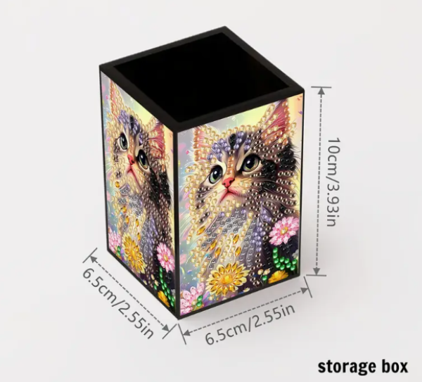 Diamond Painting Aufbewahrungsbox Katze